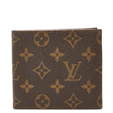 ルイ ヴィトン モノグラム ポルト ビエ カルト クレディ 二つ折り財布 M60879 ブラウン PVC レディース LOUIS VUITTON 【中古】